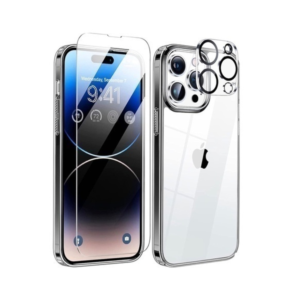 Crystal Clear Slim Protective Case for iPhone 14 Pro Max Case 6.7'' - Picture 1 of 12